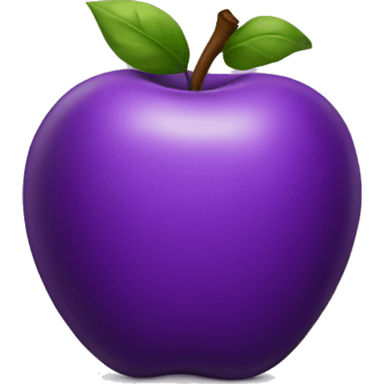 purple apple emoji