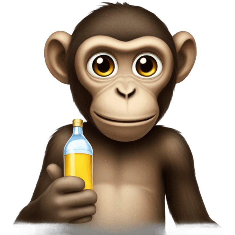 Monkey drink vodka emoji