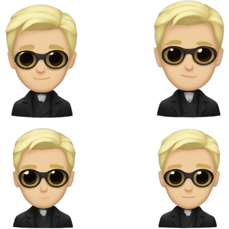 draco malfoy in black suit emoji