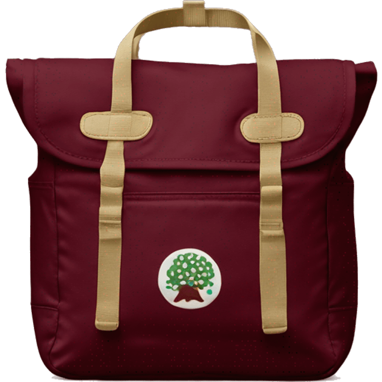 fjallraven kanken maroon tote bag emoji