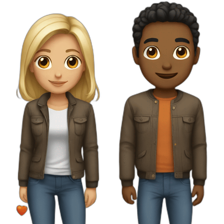 Couple young emoji