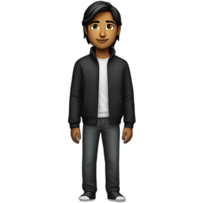 Indian teen dressed like Steve jobs emoji