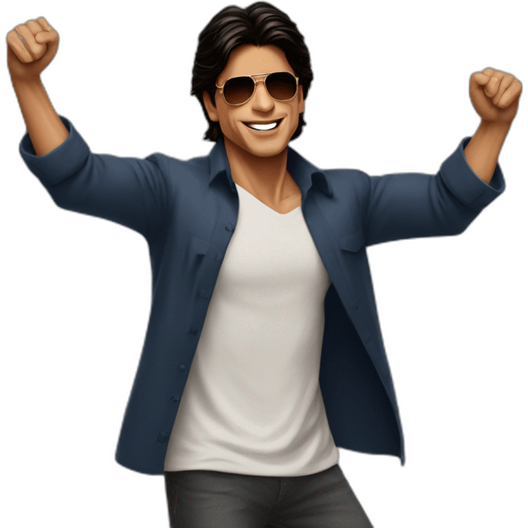 Shahrukh khan spreading his arms emoji