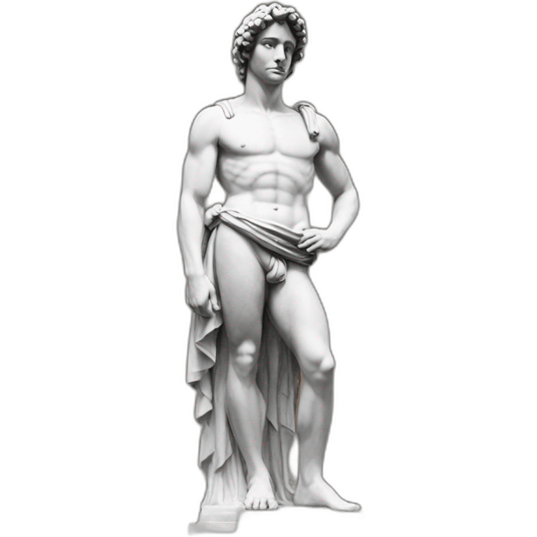 The statue of David full length emoji