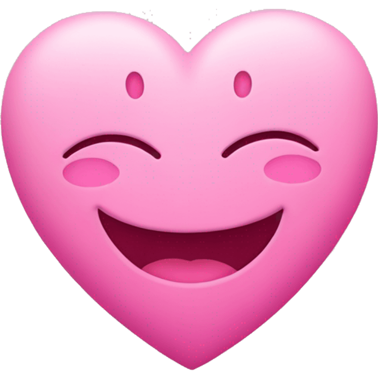 Loving smiley with pink hearts emoji