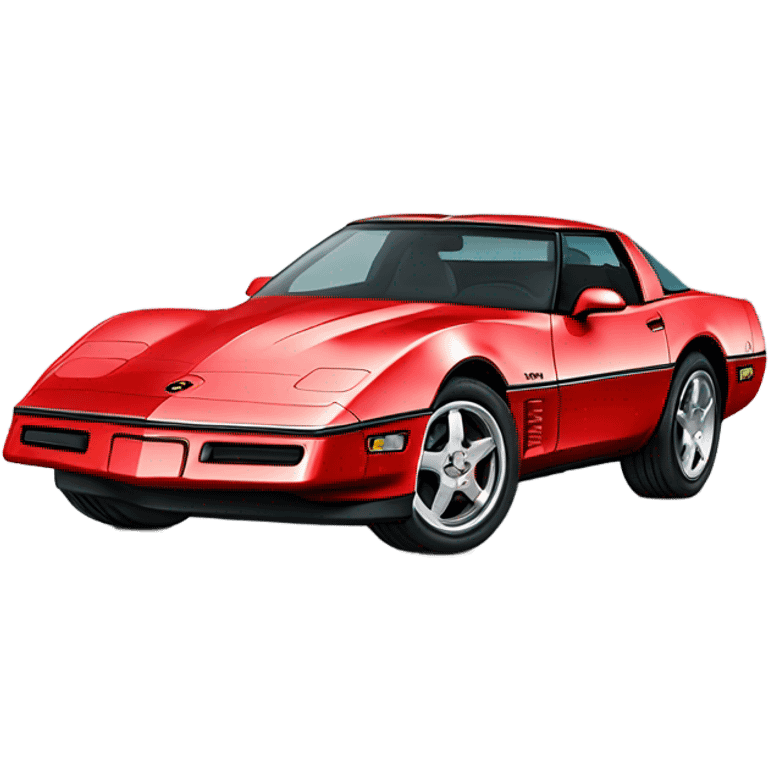 1984 Corvette with black rims emoji