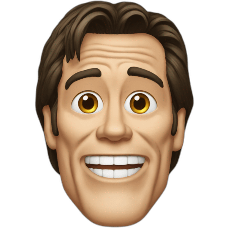 Jim carrey with the mask emoji