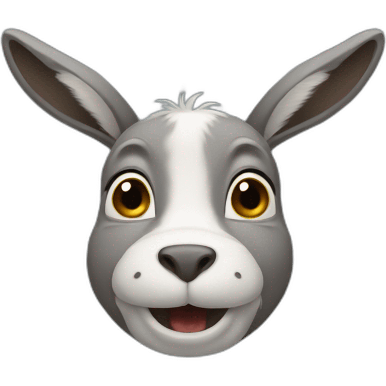 Donkey rabbit hybrid emoji