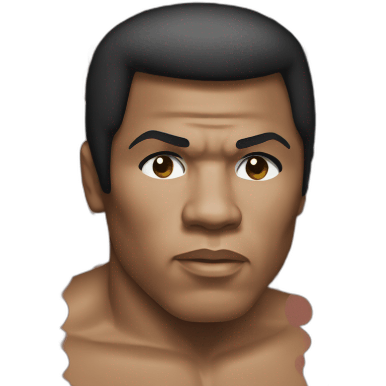 Muhammad ali who is boxing emoji