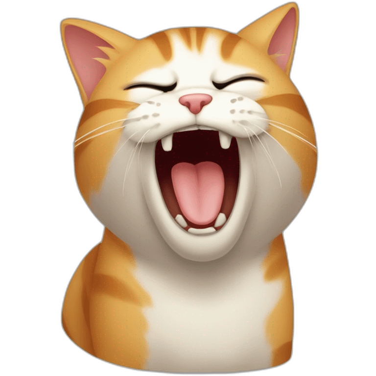 Yawning cat emoji