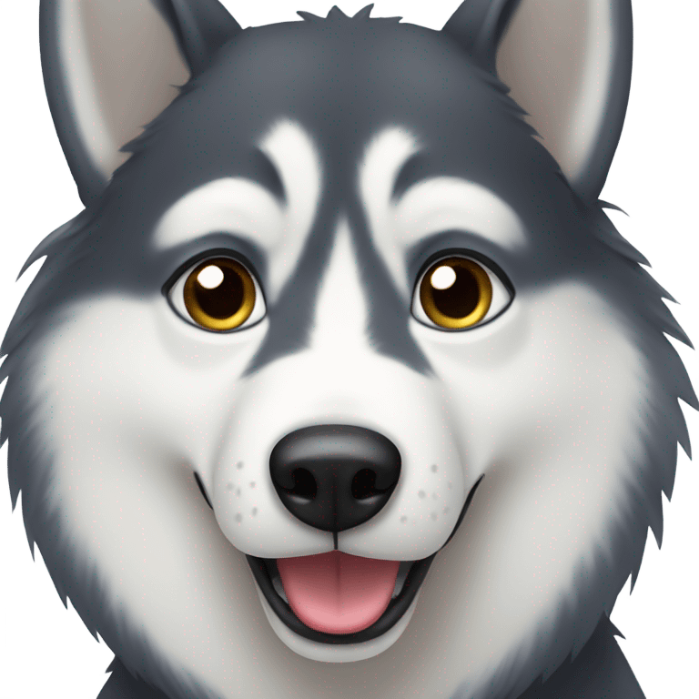 Husky dog emoji