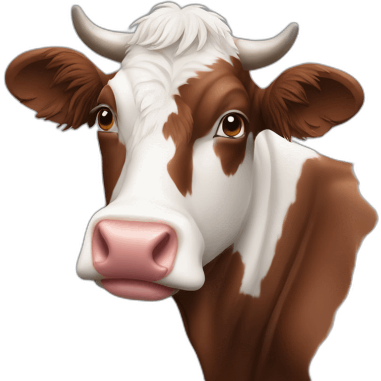 Hereford cattle emoji