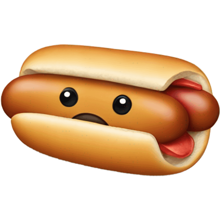 sad hot dog emoji