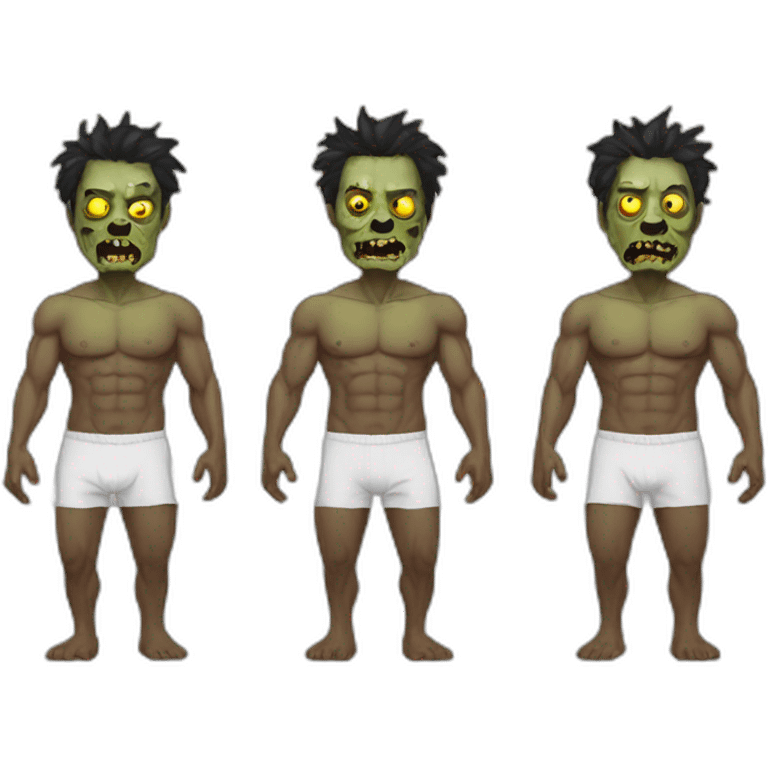 zombie king in boxers emoji