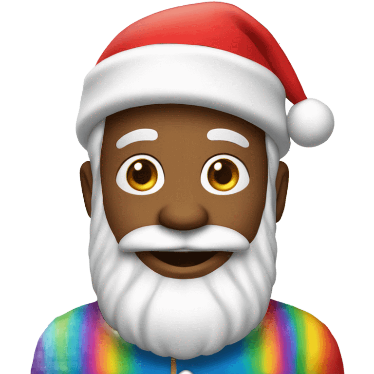 Rainbow Santa Claus  emoji