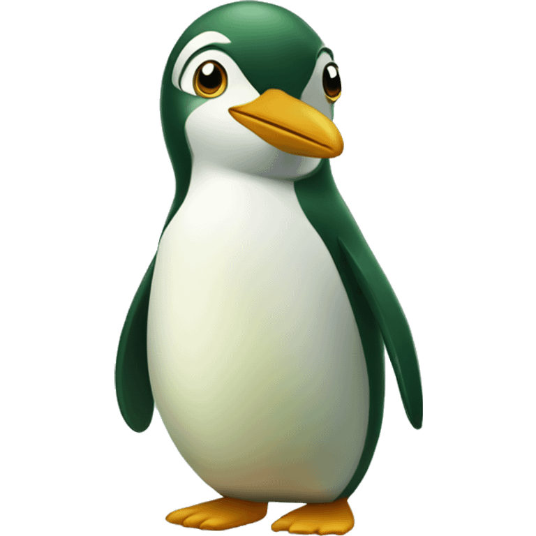 green pinguin emoji