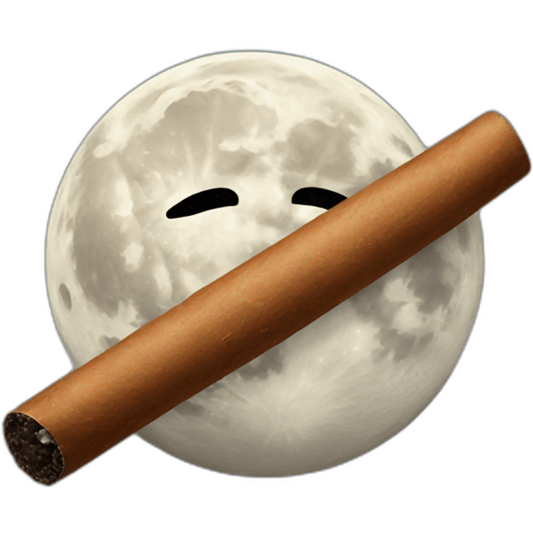 moon with a cigar emoji