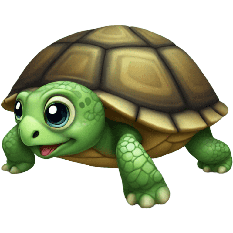 very detailed cute turtle  emoji