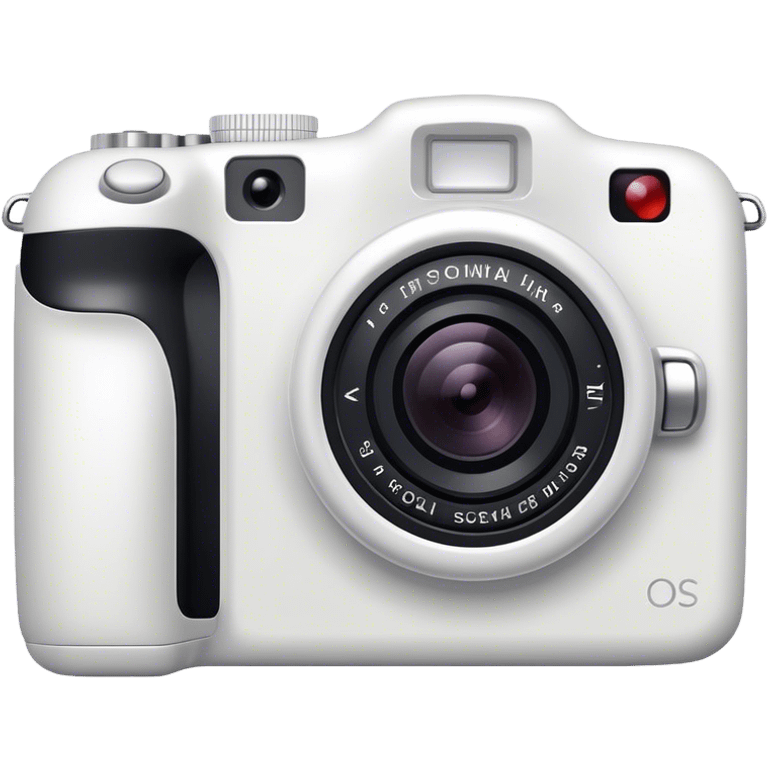 White digital camera emoji