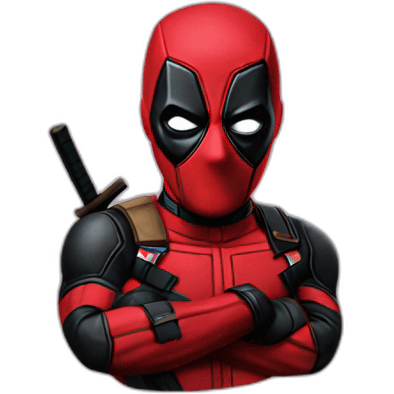 deadpool with emoji