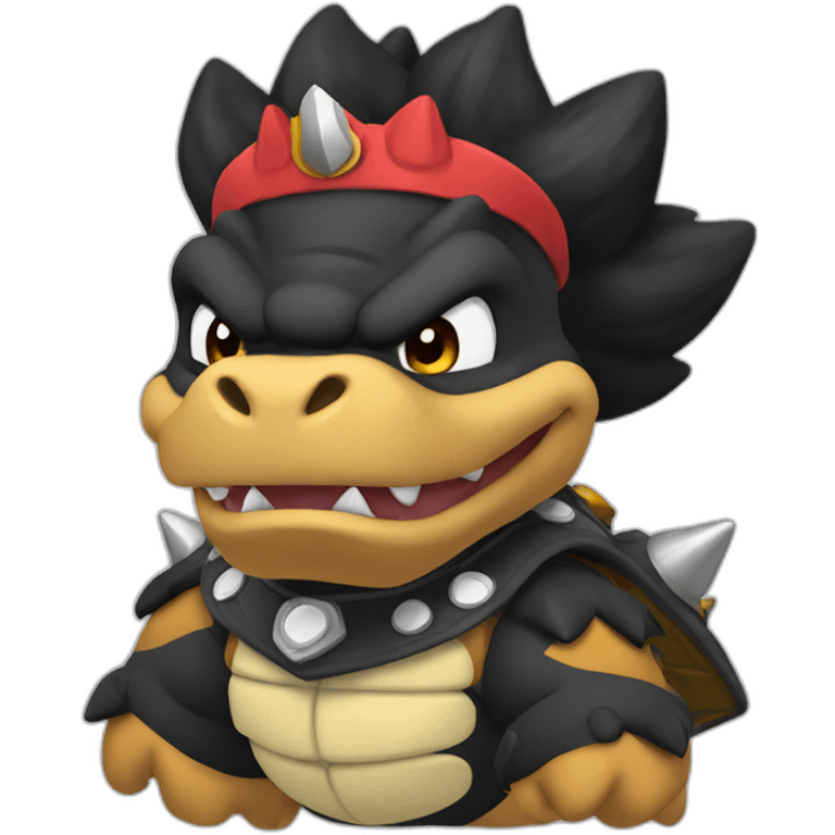 black bowser emoji