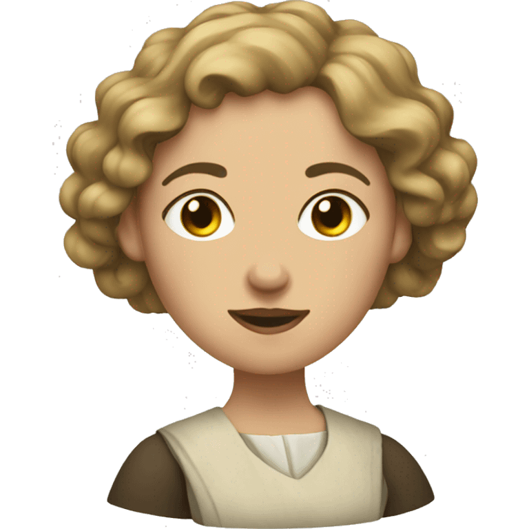 medieval  white womenscribe emoji