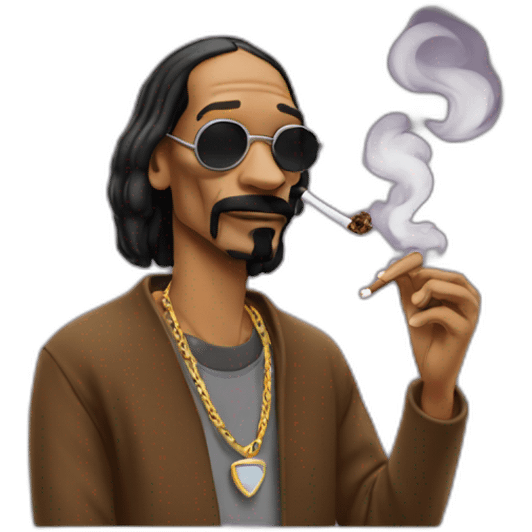 Snoop smoking emoji