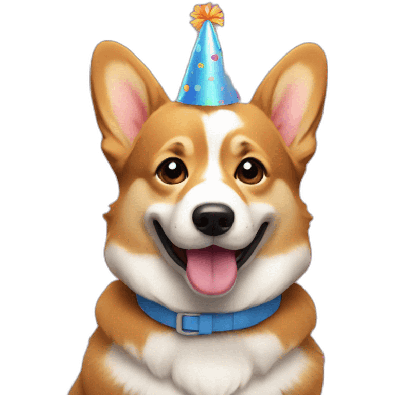 birthday of corgi emoji