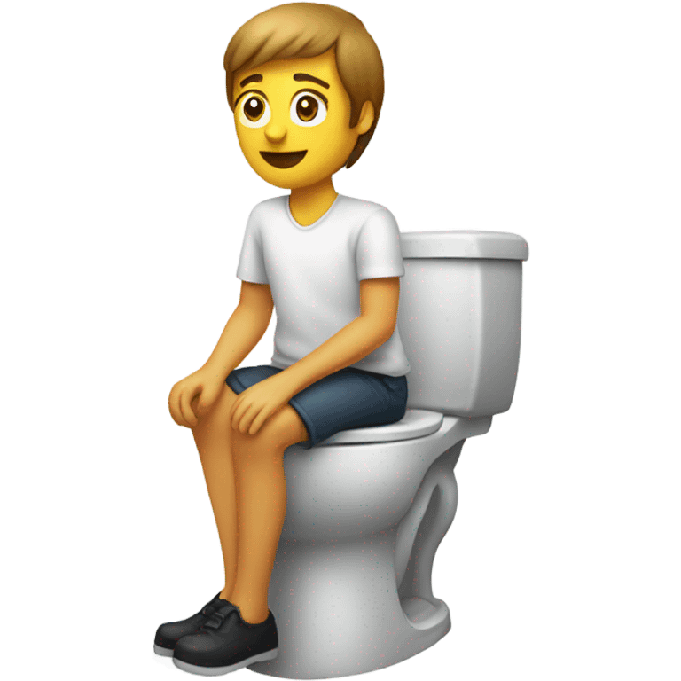 on toilet  emoji