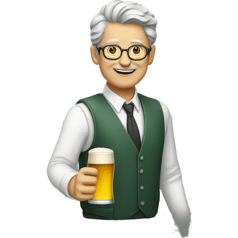 Professor com cerveja emoji