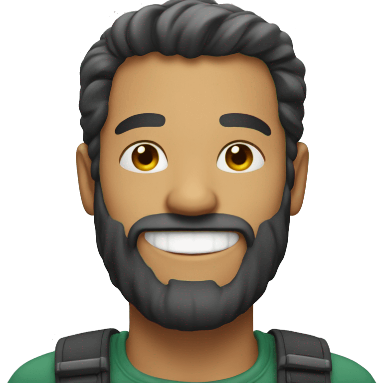 smiling man with beard emoji