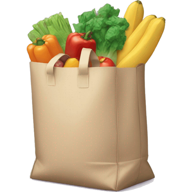 bag of groceries emoji