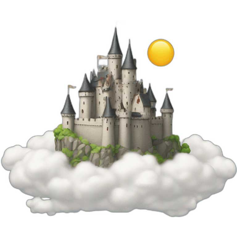 castle on cloud emoji