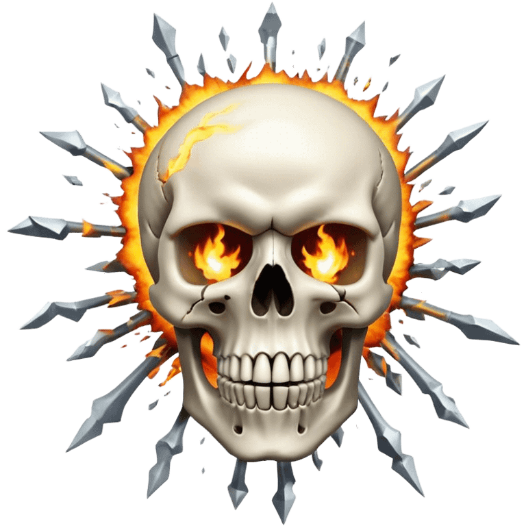 Skull explosion emoji