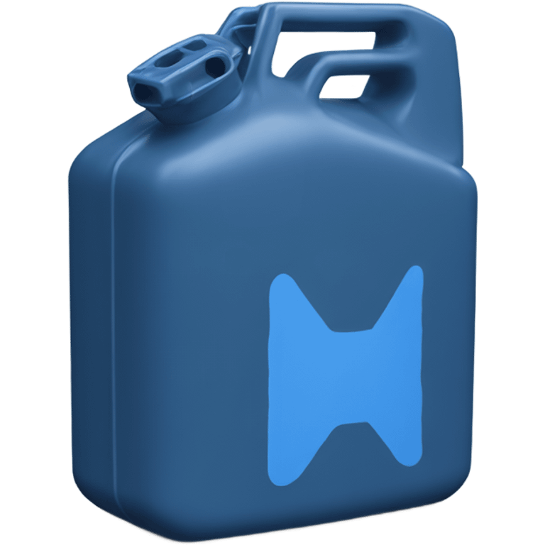 Blue plastic Jerry can emoji