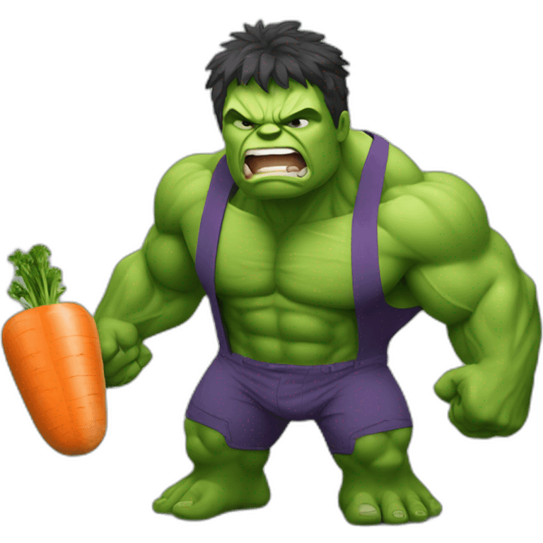 hulk with carrot emoji