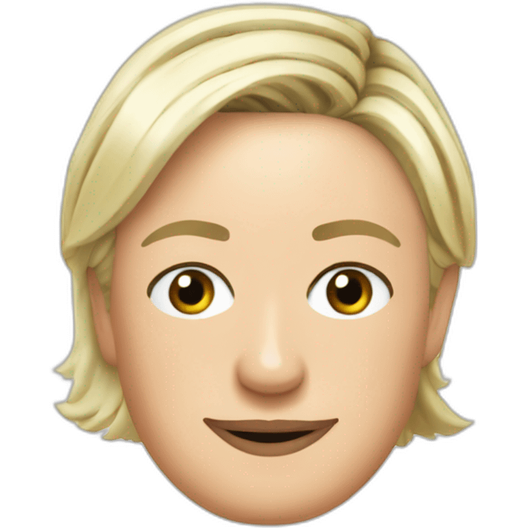 Marine le Pen in toilet emoji