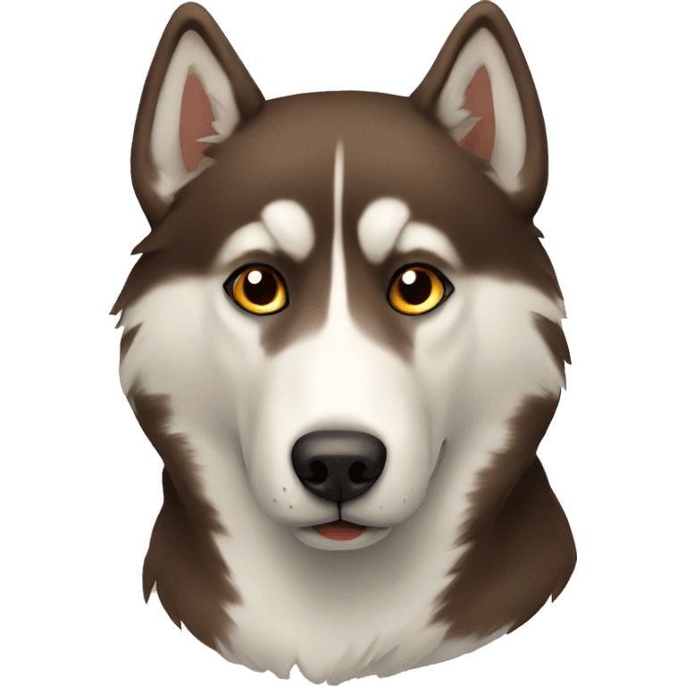 brown husky emoji