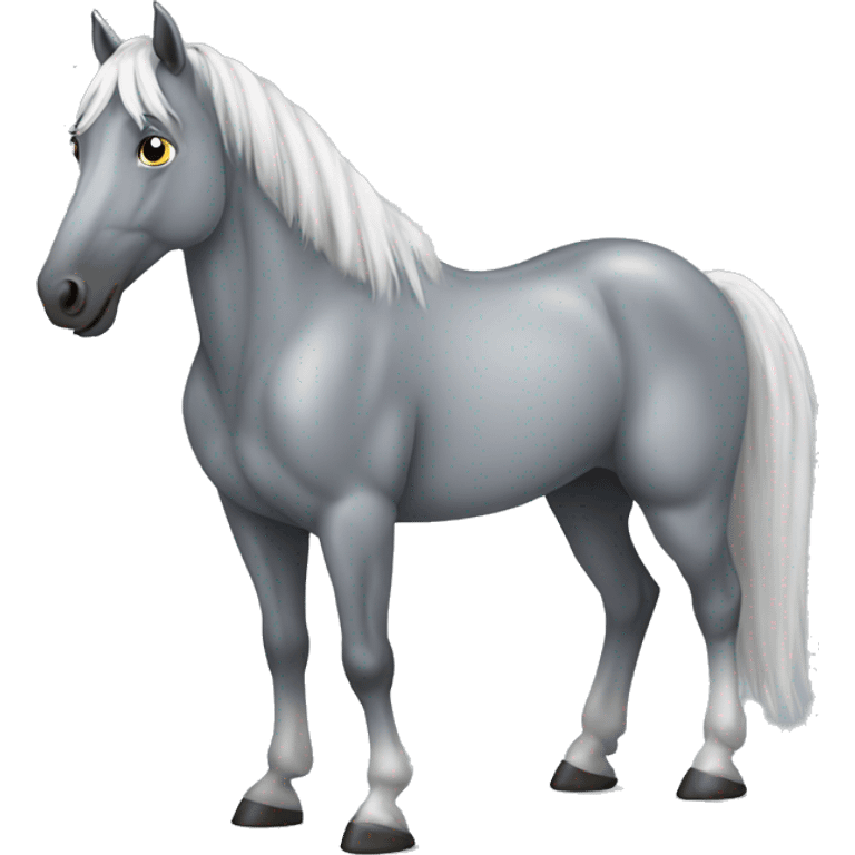 Dapple grey horse emoji