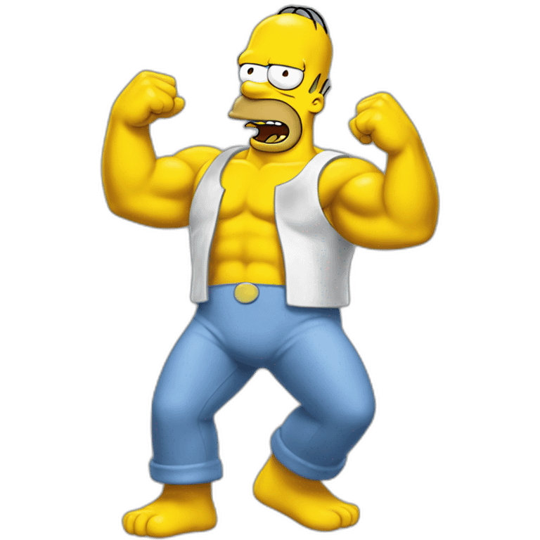 Homer simpson muscle  emoji