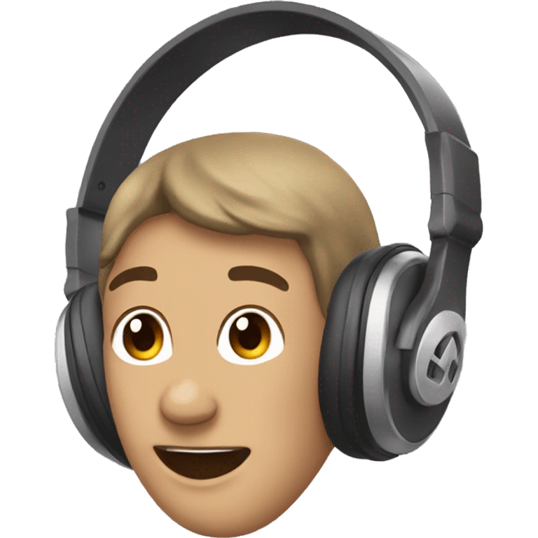 add podcast headphones to this image emoji