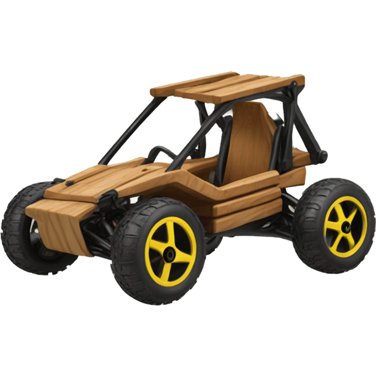 Wood framed rc buggy emoji