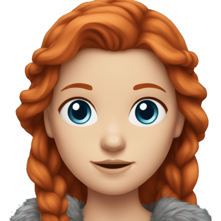 redhead girl Viking blue eyes emoji