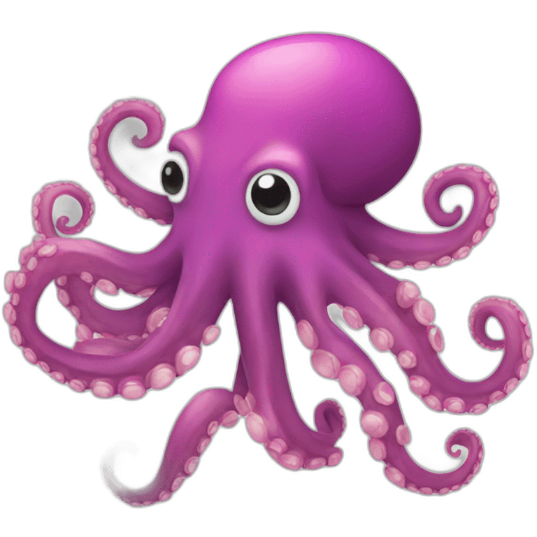 Colorful octopus emoji