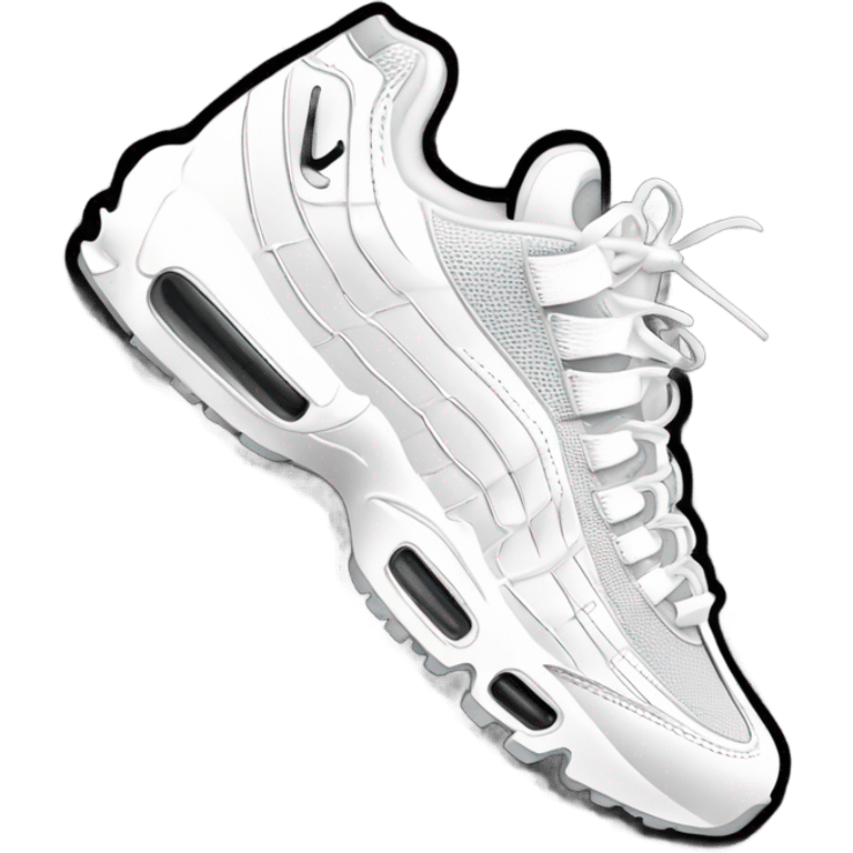 White AirMax 95 emoji