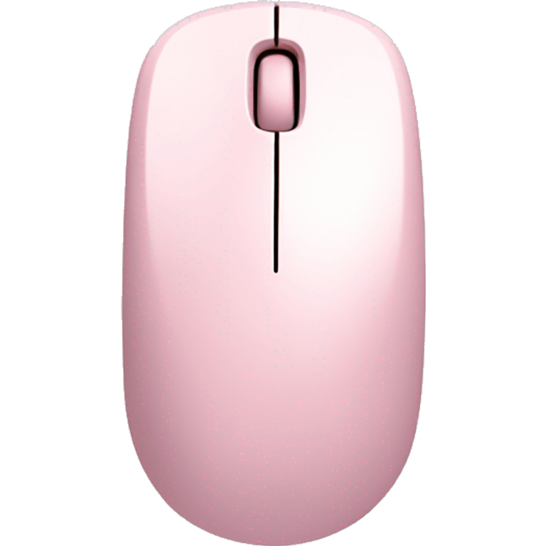 Pastel pink computer mouse emoji