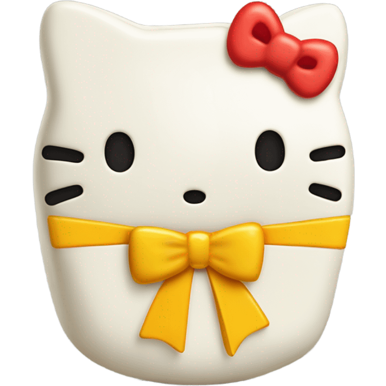 Hello Kitty cheese emoji