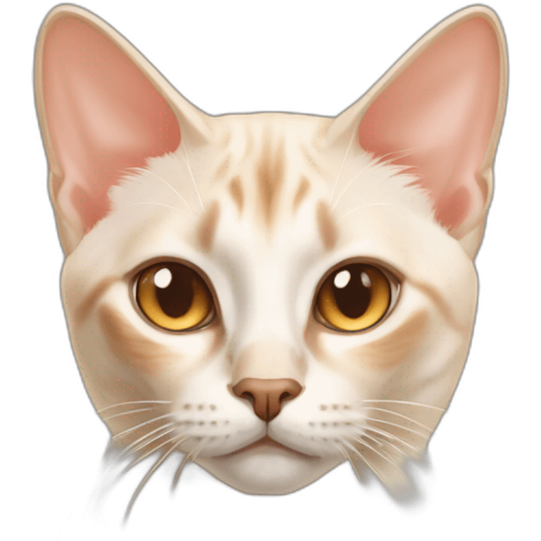 Flame point siamese cat emoji