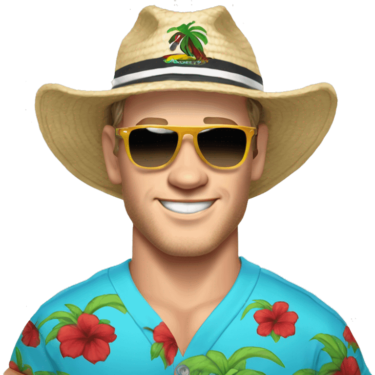 Jonathan Toews as beach bum emoji