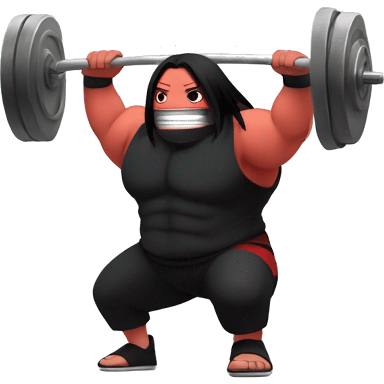 Itachi uchiha hitting the gym emoji